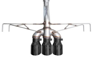 Honda Civic Type R Performance Exhaust - AWE Tuning - Cat Back Track Edition w/ Triple Diamond Black Tips - Diamond Black - 2023+